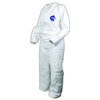 Dupont Disposable Clothing, XL, White, Tyvek, Zipper CVZ11-XL